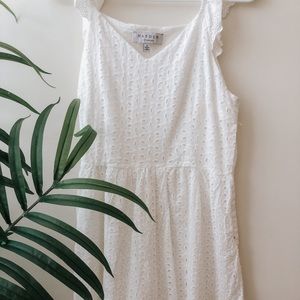 Boutique Detailed White dress